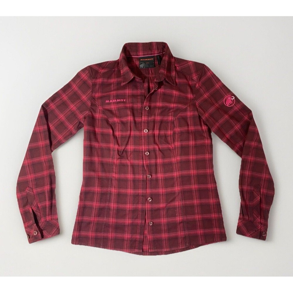 MAMMUT Womens Pink Long Sleeve Button Up Shirt Size Small